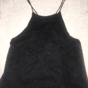 Sparkly black tank top